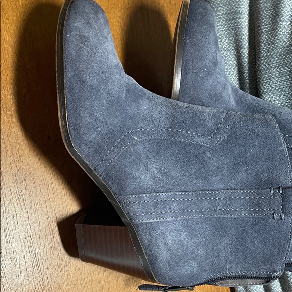 Sam Edelman Blue Suede Ankle Boots, blue suede shoes - Picture 12 of 12